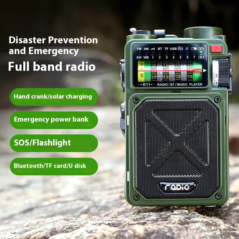 R11 Multi-Funktion Radio mit Handkurbel, Solarladegerät, LED-Licht – Bild 2 | LuxeStyle
