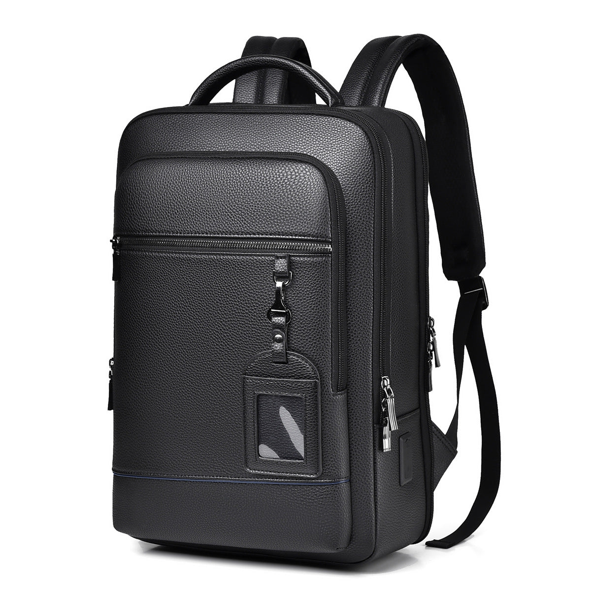 Schwarzer Business-Computer-Rucksack – Bild 3 | LuxeStyle
