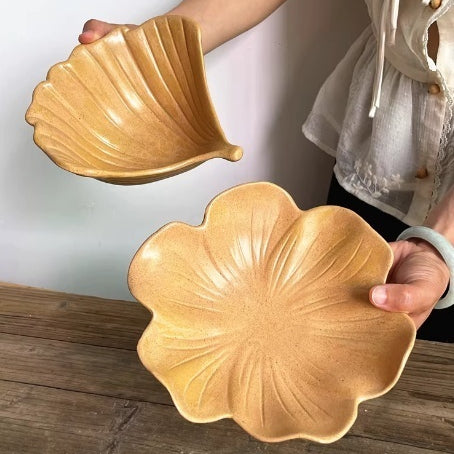 Ginkgo-Schale aus Keramik