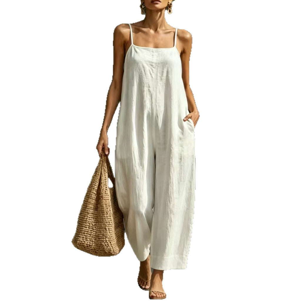 Eleganter ärmelloser Jumpsuit mit Trägern