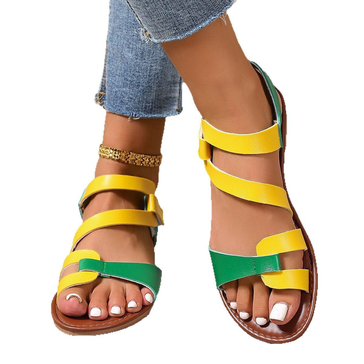Damen-Sandalen mit Klettverschluss – Bild 6 | LuxeStyle
