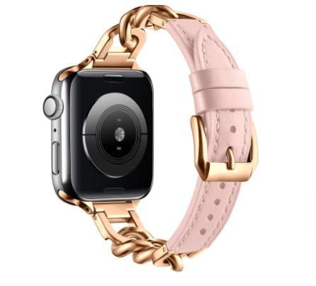 Stahl- und Lederarmband für Smartwatch – Bild 9 | LuxeStyle