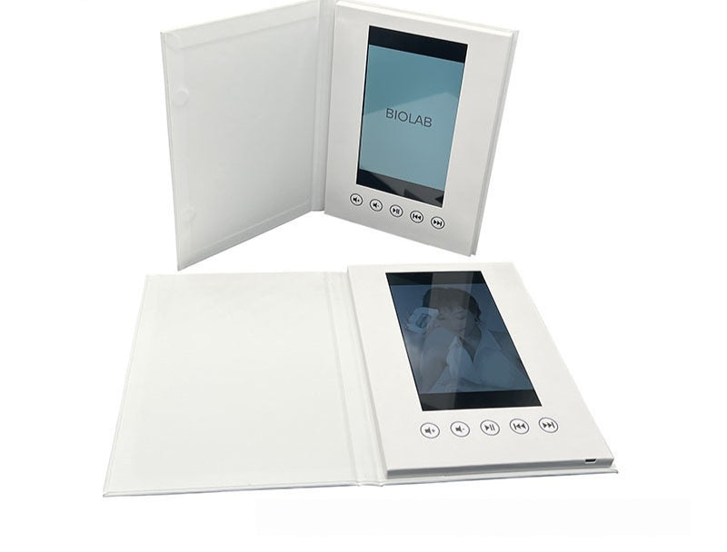 Video-Buch mit Hardcover und 7-Zoll-Display