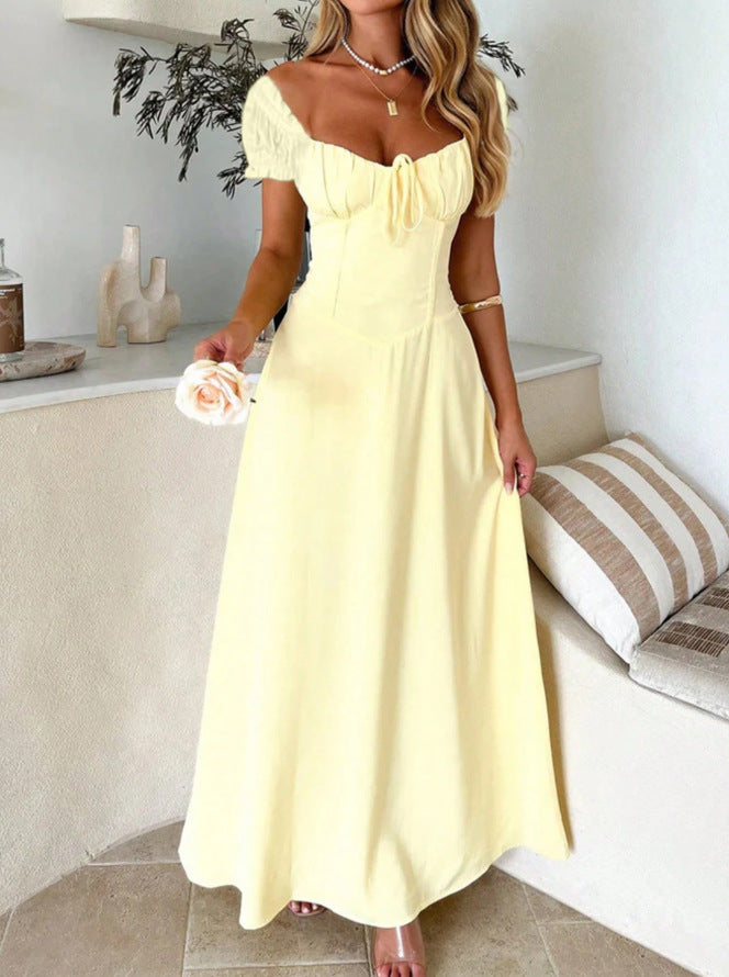 Elegantes A-Linien Kleid mit Bandage-Stil – Bild 6 | LuxeStyle