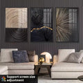 Abstraktes Wandbild aus Aluminiumlegierung | LuxeStyle