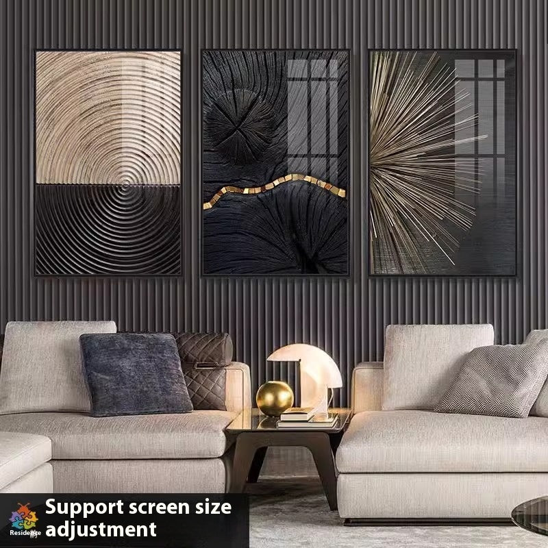 Abstraktes Wandbild aus Aluminiumlegierung | LuxeStyle