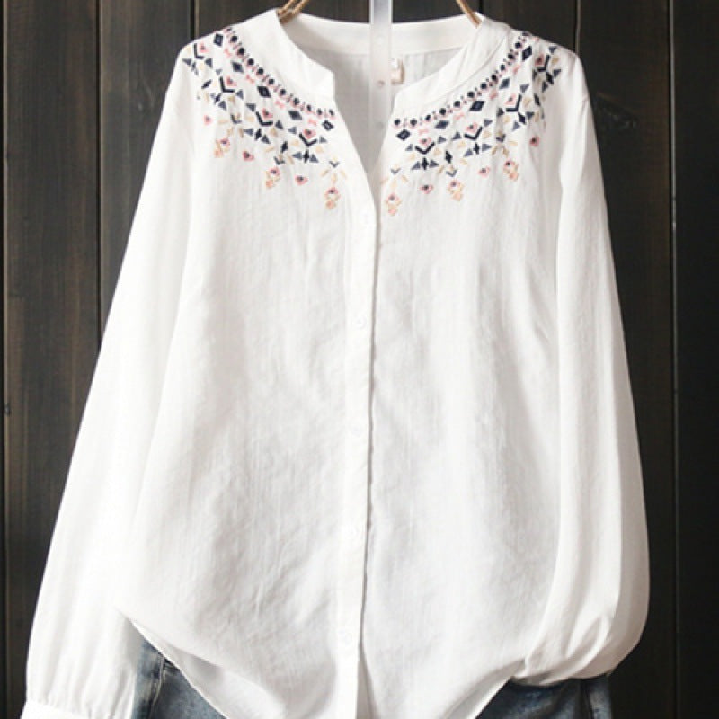 Damen Langarmshirt mit Stickerei – Bild 2 | LuxeStyle