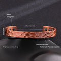 Magnetarmband aus gebürsteter Bronze