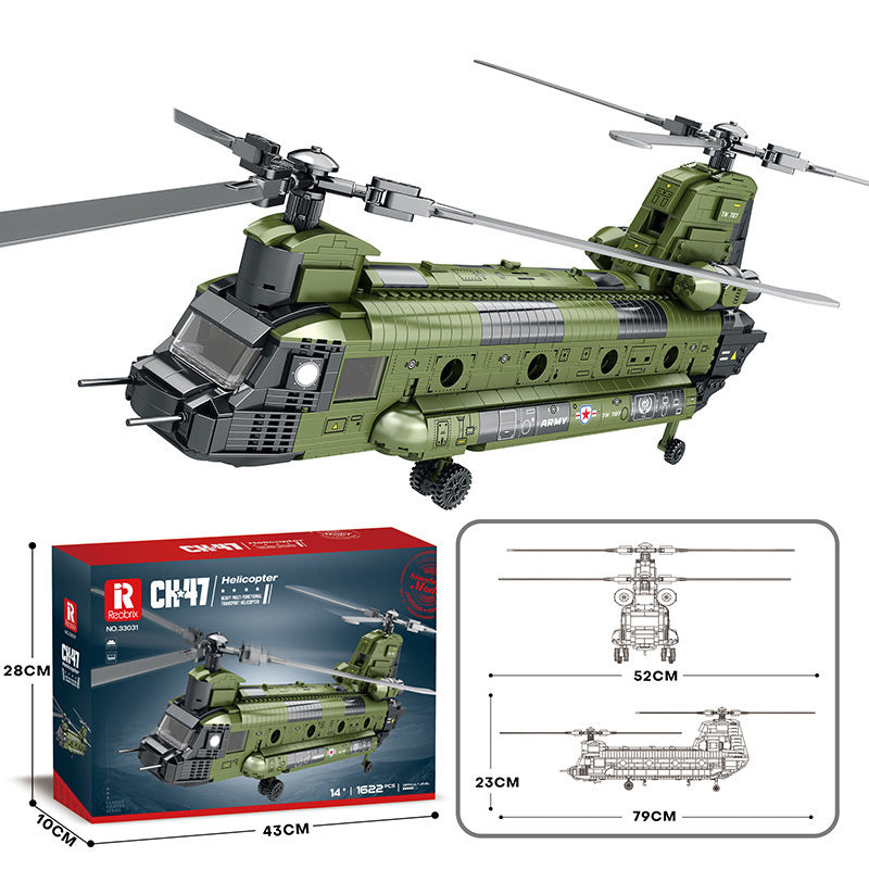 Militär Jet Bausteine Puzzle
