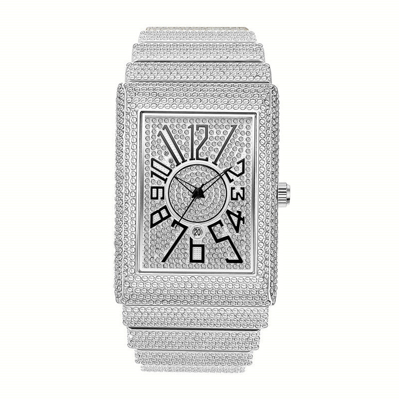 Herren-Armbanduhr mit Diamanten