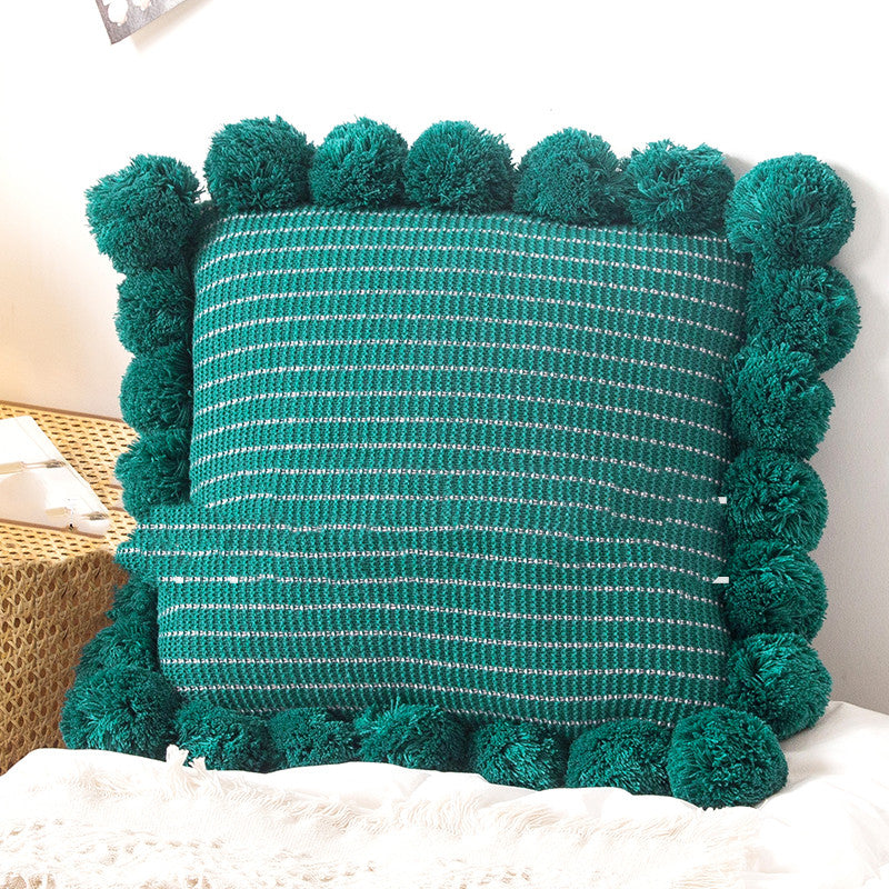 Gestricktes Kissen für Sofa oder Bett