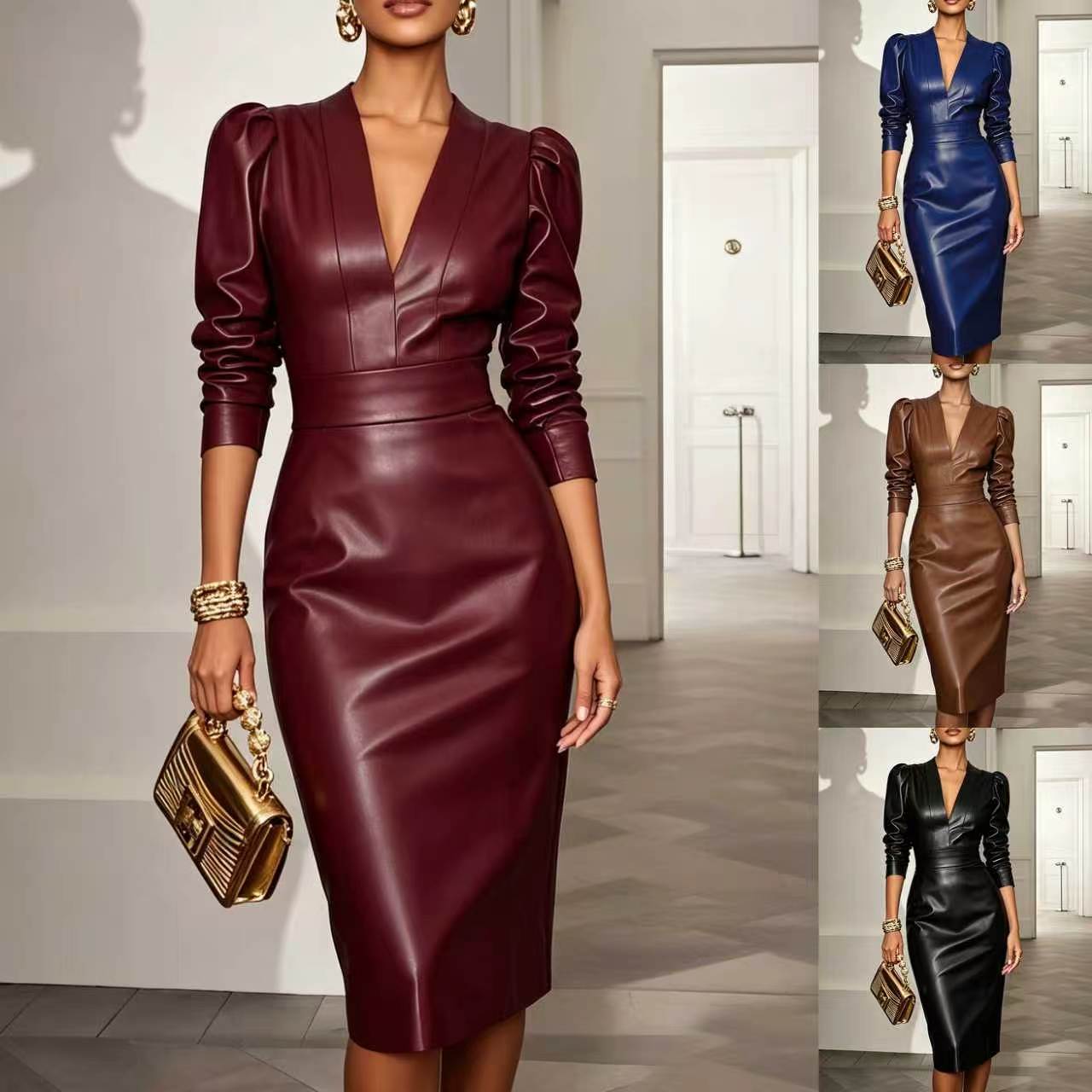 Schlanke Damenkleid