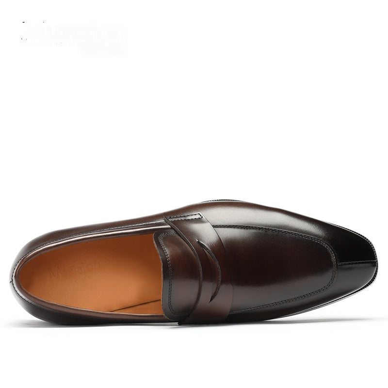 Lässige Leder Slipper für Herren