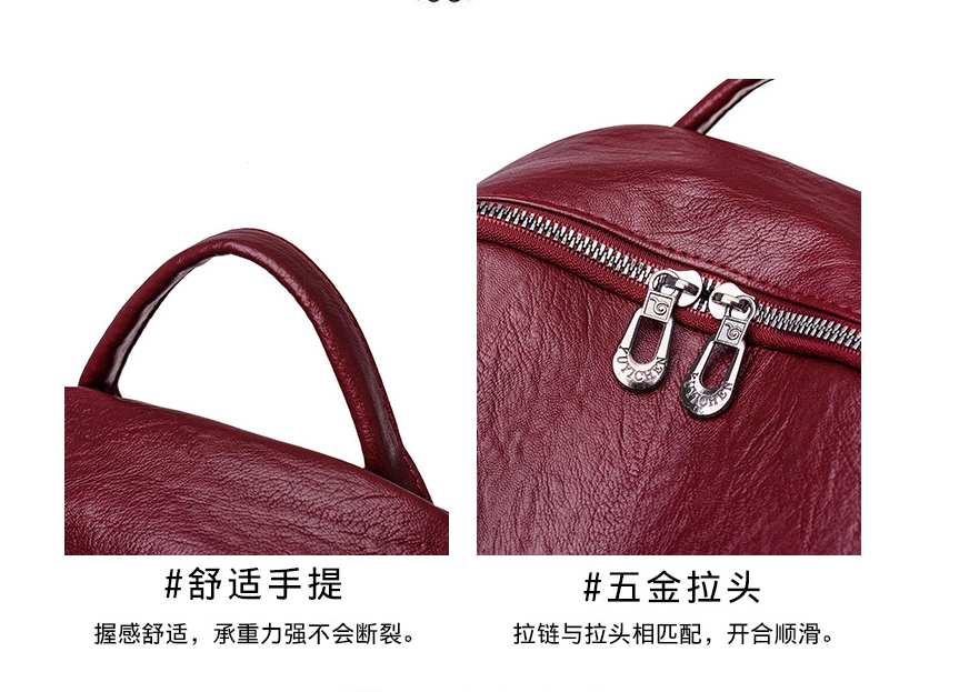 Eleganter PU-Rucksack für Damen – Bild 8 | LuxeStyle