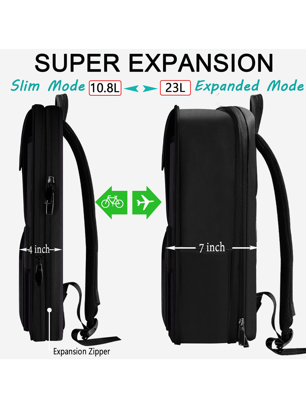Business Laptop Rucksack für Herren (15.6 Zoll) – Bild 8 | LuxeStyle