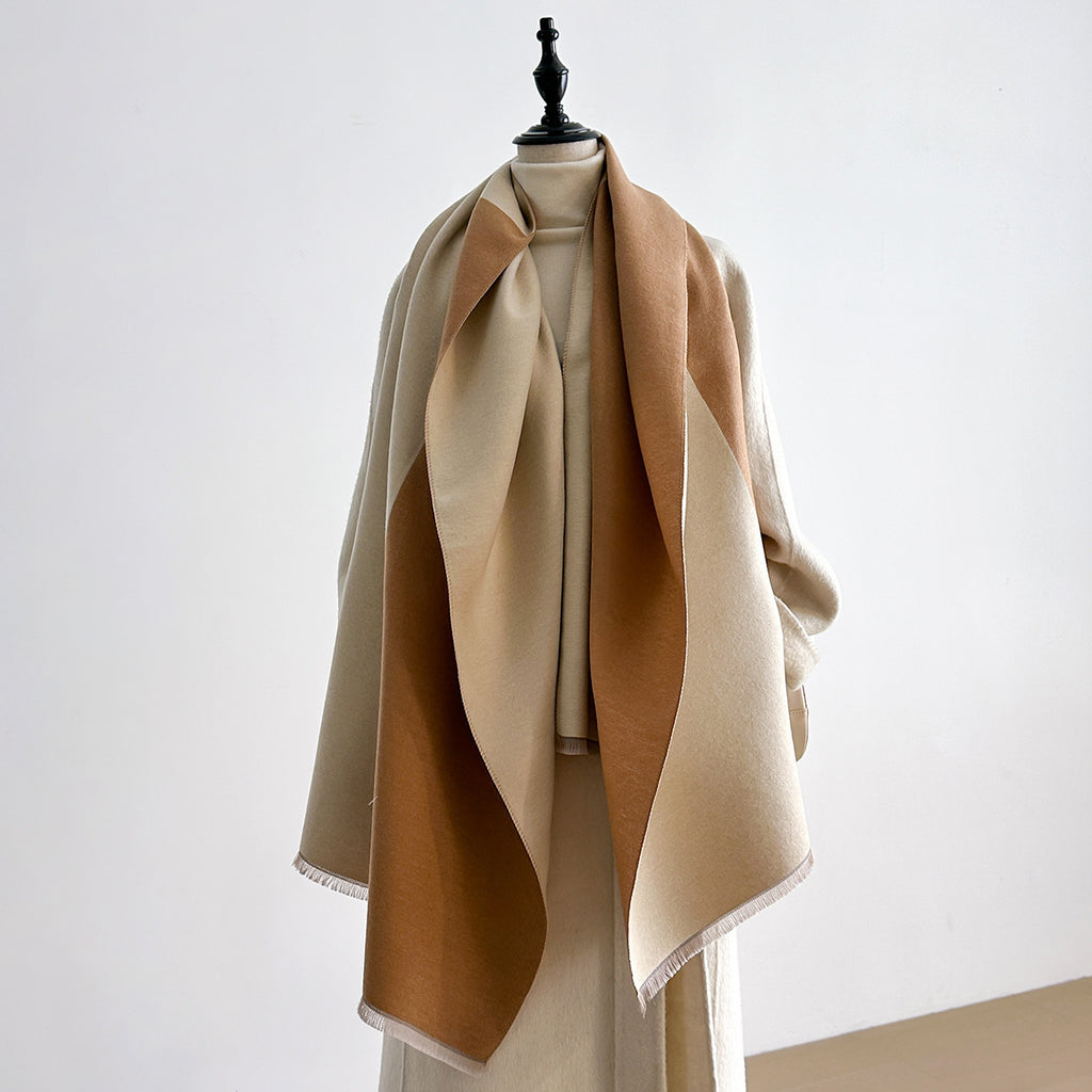 Kaschmirimitat-Schal mit Fransen – Bild 6 | LuxeStyle