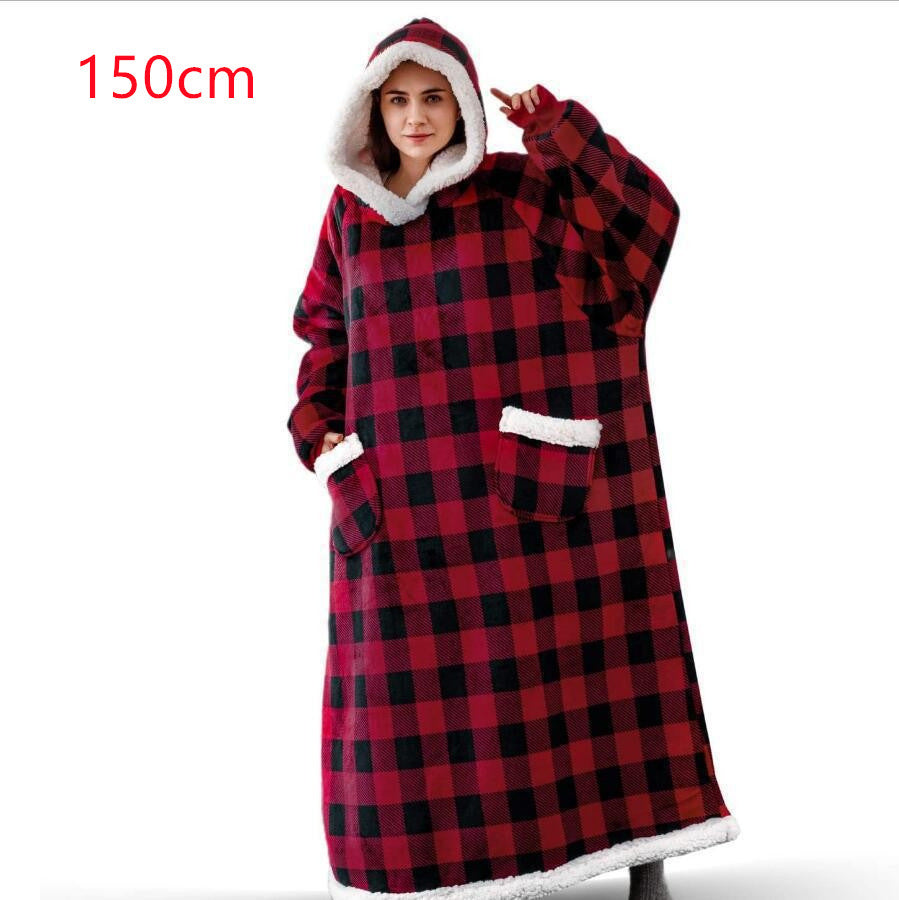 XXL Hoodie-Decke mit Taschen für Sie & Ihn