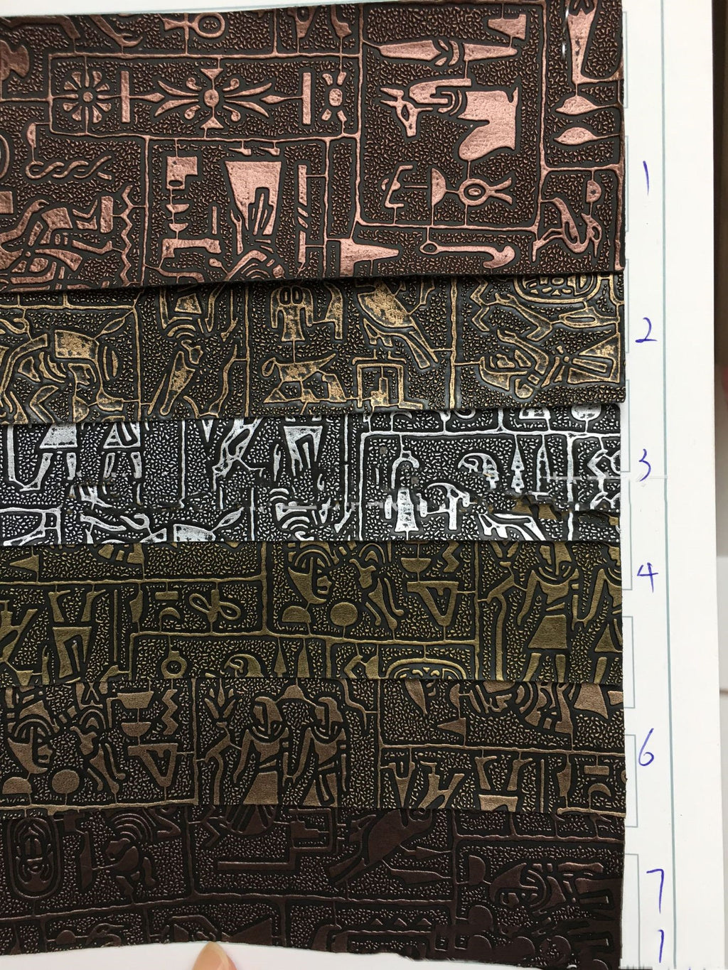 Ägyptisches Antik-Muster Kunstleder – Bild 6 | LuxeStyle