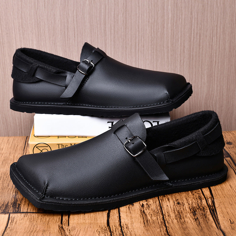 Herren Lederschuhe mit weicher Sohle
