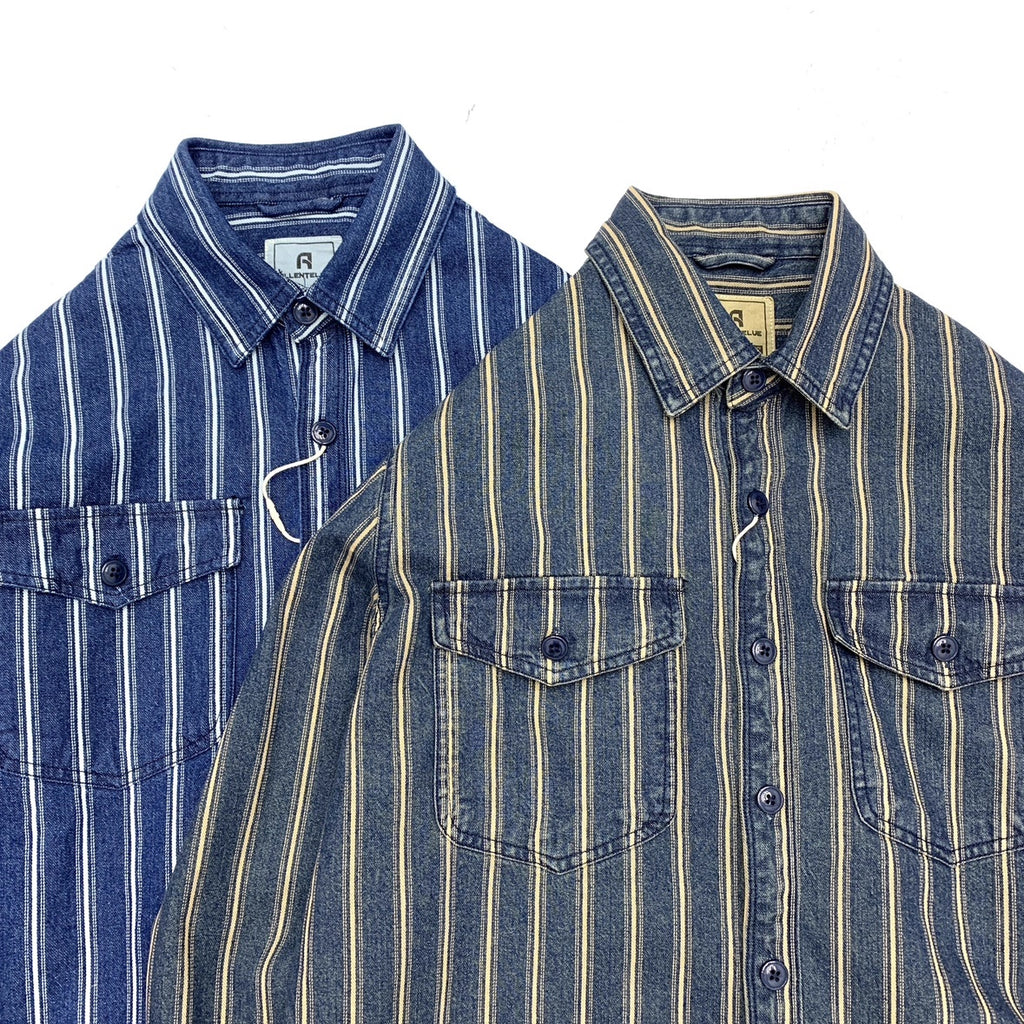 Retro Denimhemd im japanischen Stil für Herren | LuxeStyle