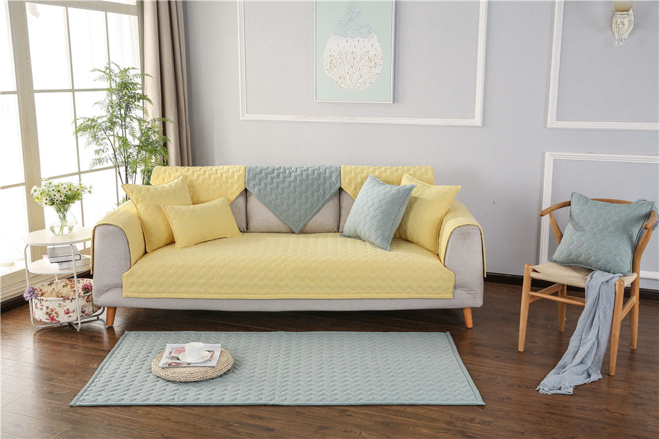 Gestepptes Sofa-Kissen aus Baumwolle | LuxeStyle