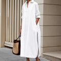 Elegantes Hemdkleid mit Seitenschlitz