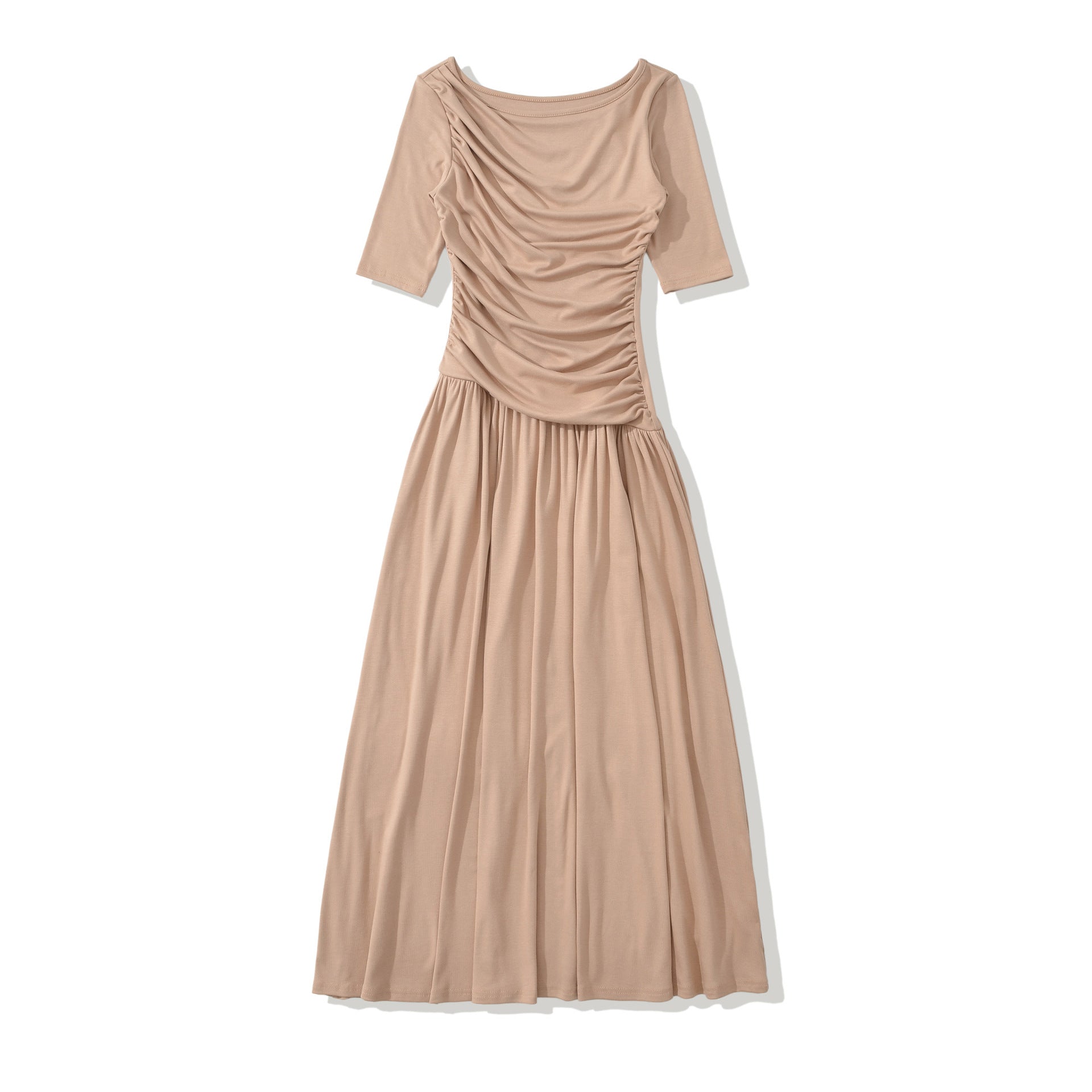 Elegantes Midi-Kleid mit Pleuron