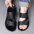 Herren-Sandalen aus Vollnarbenleder