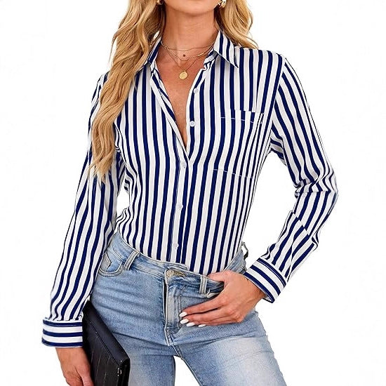 Gestreiftes Langarmshirt im Relaxed Fit – Bild 5 | LuxeStyle