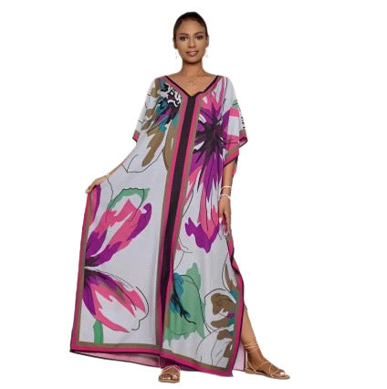 Ethno-Kleid mit Fledermausärmeln – Bild 2 | LuxeStyle