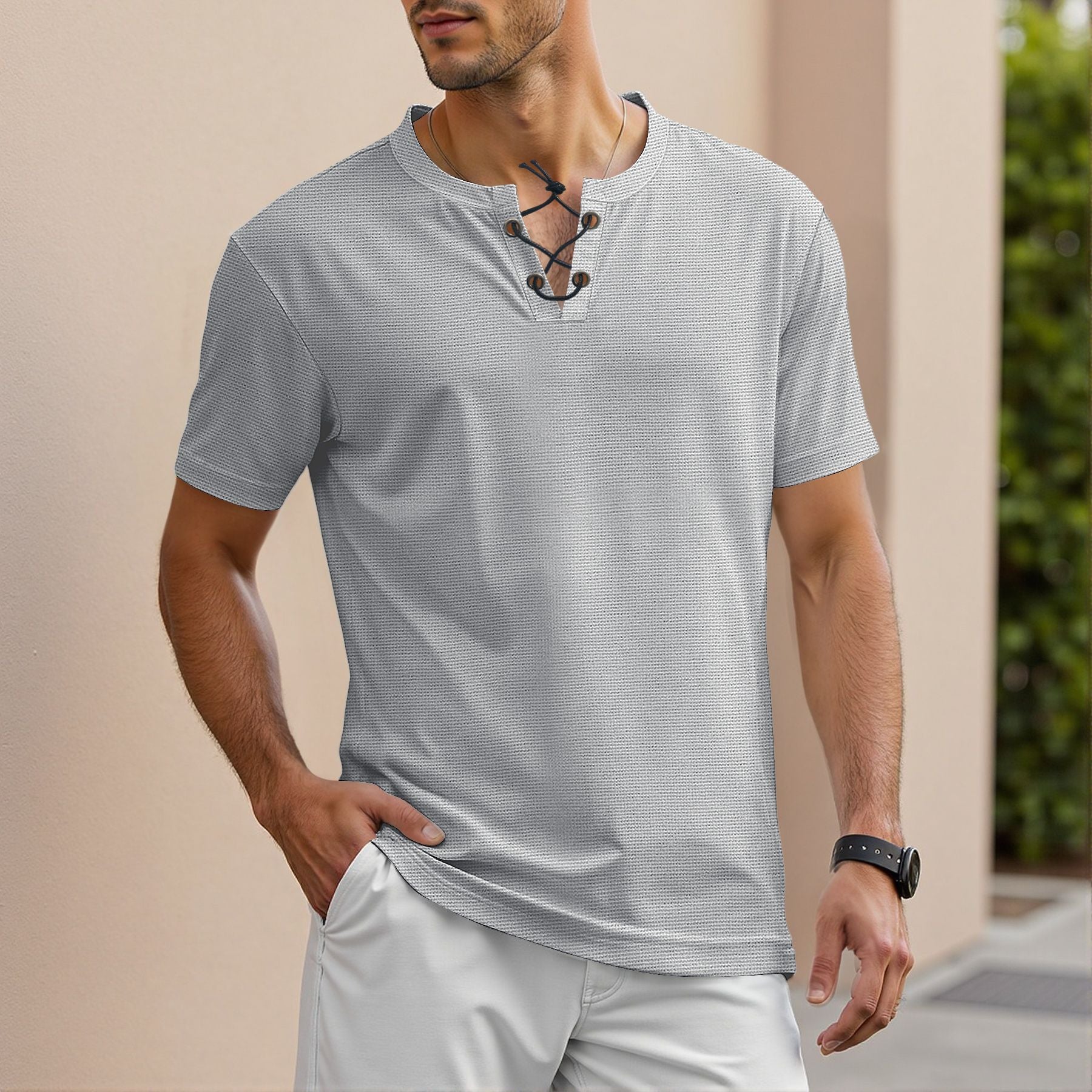 Herren Kurzarm T-Shirt, locker geschnitten