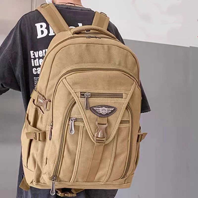 Robuster Canvas Rucksack für Alltag & Freizeit – Bild 4 | LuxeStyle