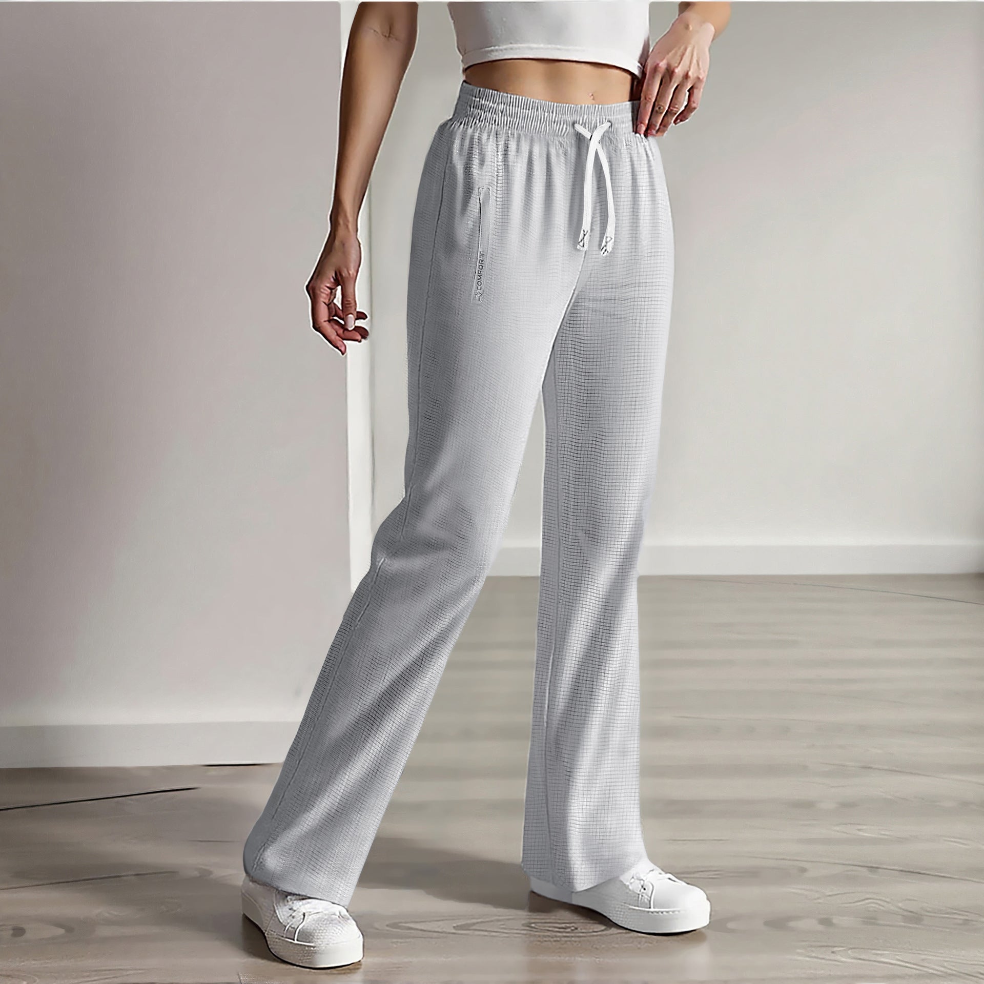 Leggings aus Eisseide mit hohem Bund