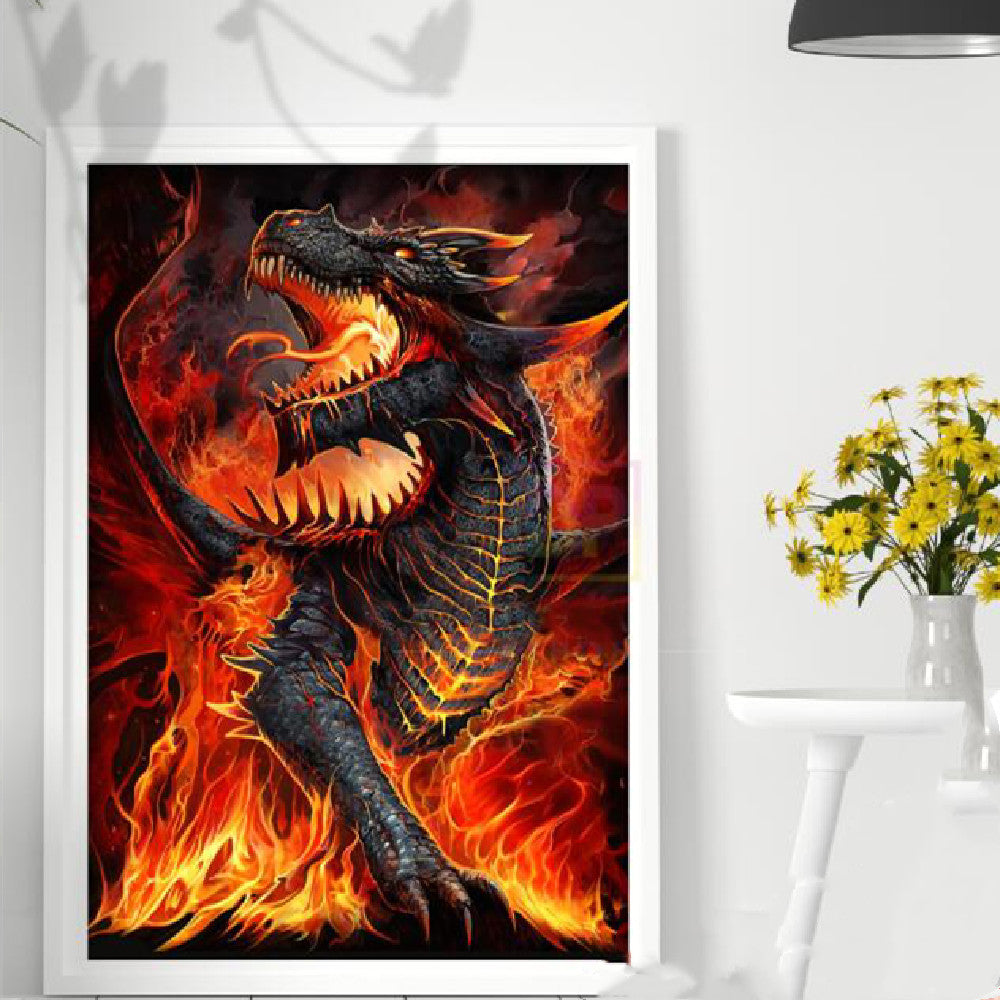 Feuerdrache Diamond Painting