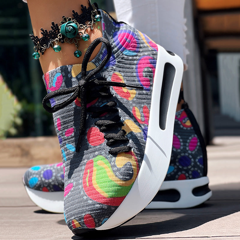 Bequeme Slip-On Sneaker mit Paisley-Print