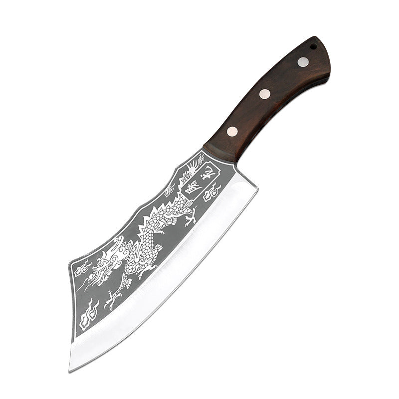 Drachen-Messer: Gezackte Klinge für Holz & Knochen