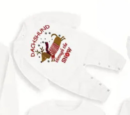 Weihnachts Pyjama-Set mit Elch-Muster für die Familie