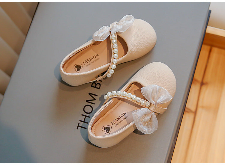 Weisse Perlen-Prinzessin Schuhe