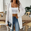 Luftiger Strick-Cardigan mit Lochmuster – Bild 1 | LuxeStyle
