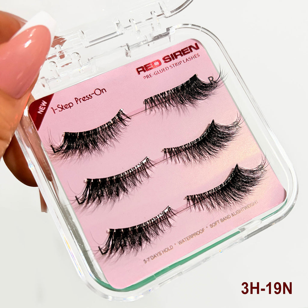3 Paar unsichtbare künstliche Wimpern