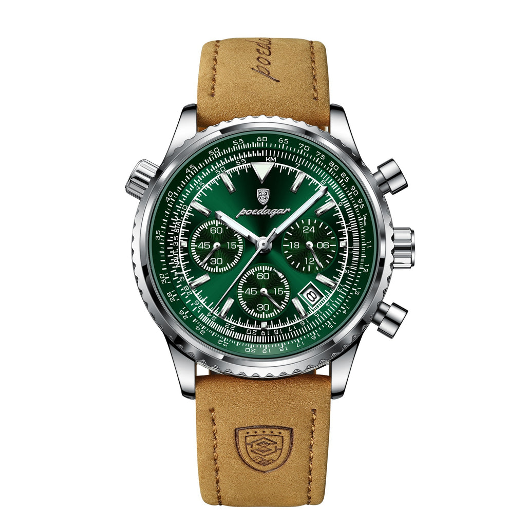 Multifunktionale Herrenuhr mit Nachtlicht