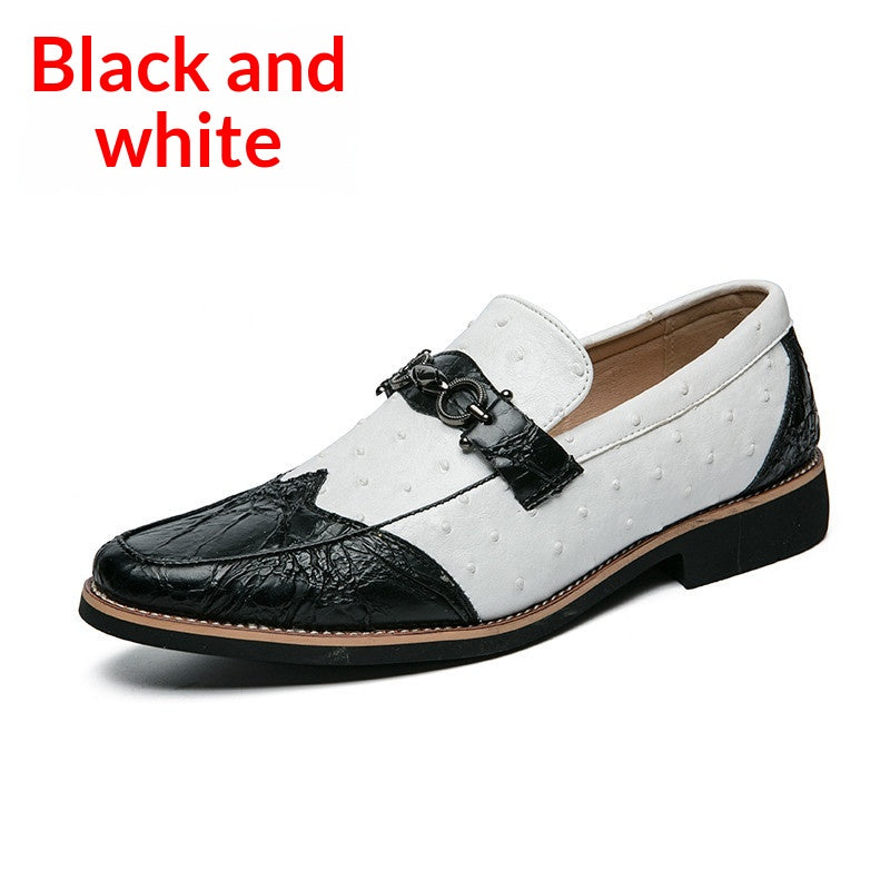 Freizeitschuhe aus Leder mit Muster