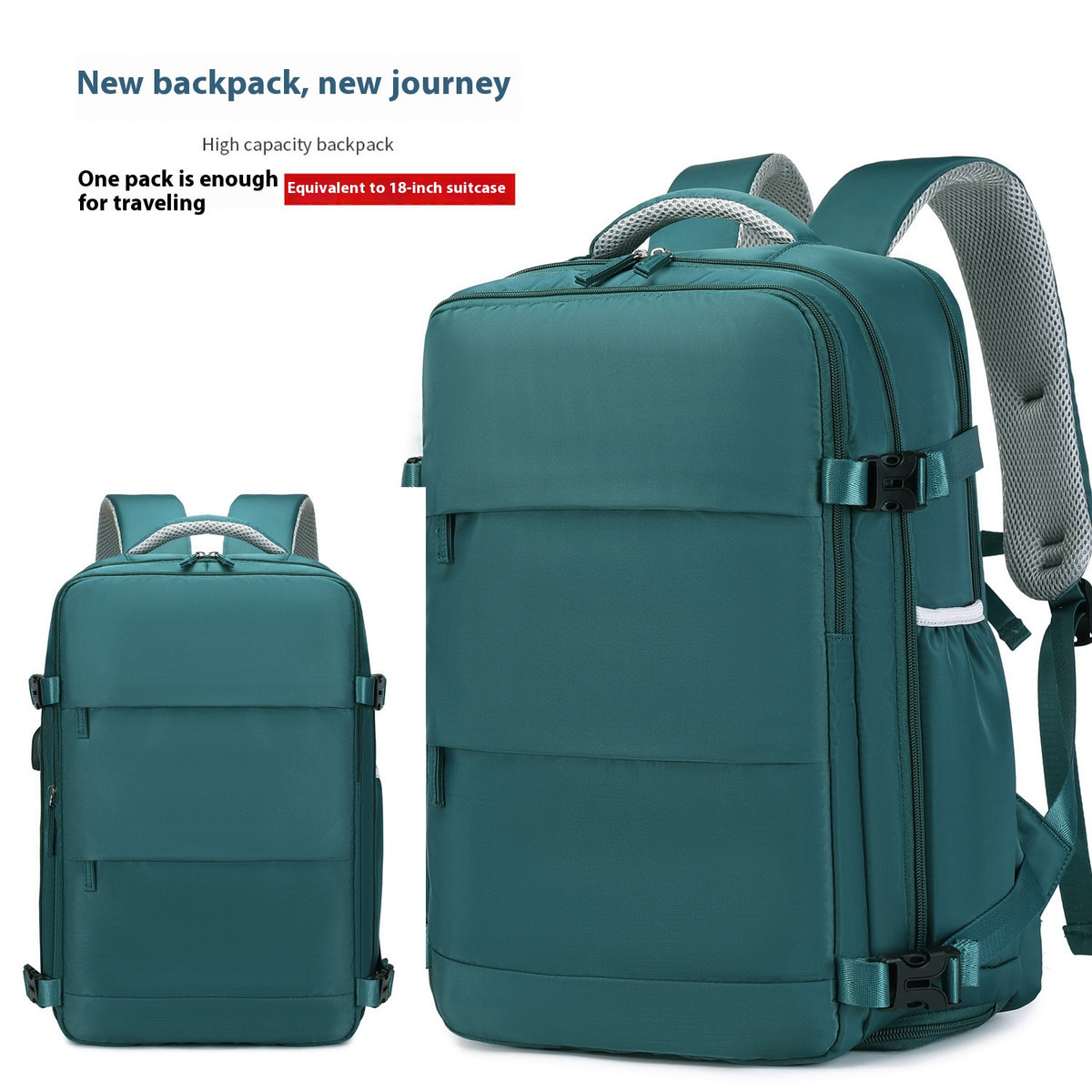 Leichter Reise-Rucksack (36-55L) – Bild 2 | LuxeStyle