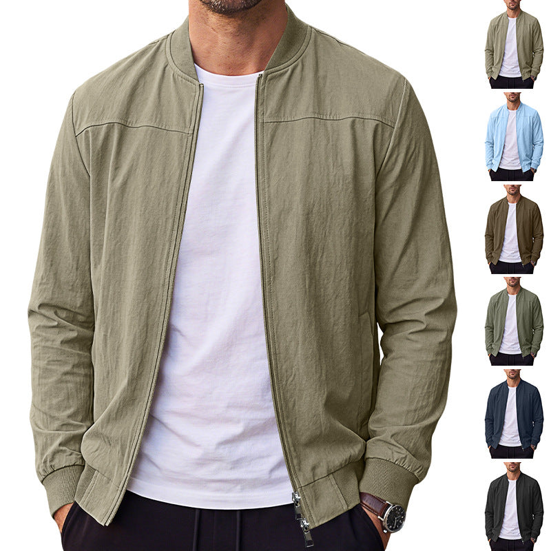 Herren Baseball Sportjacke mit Reissverschluss