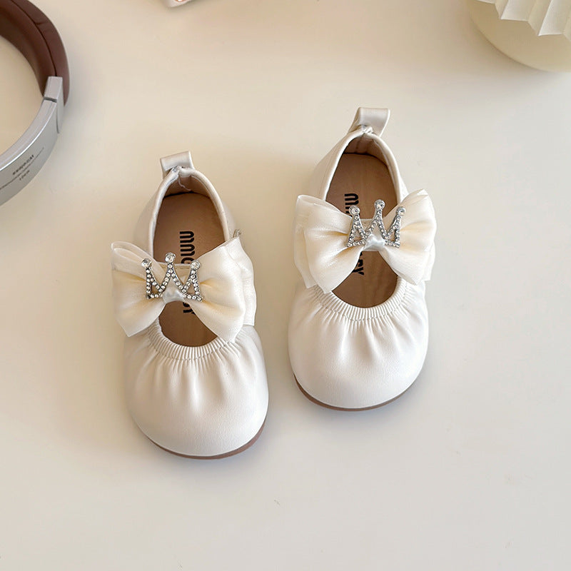 Prinzessinnen-Schuhe mit weicher Sohle und Velcro, atmungsaktiv