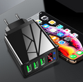 Digitales 3-Port USB-Ladegerät mit Display