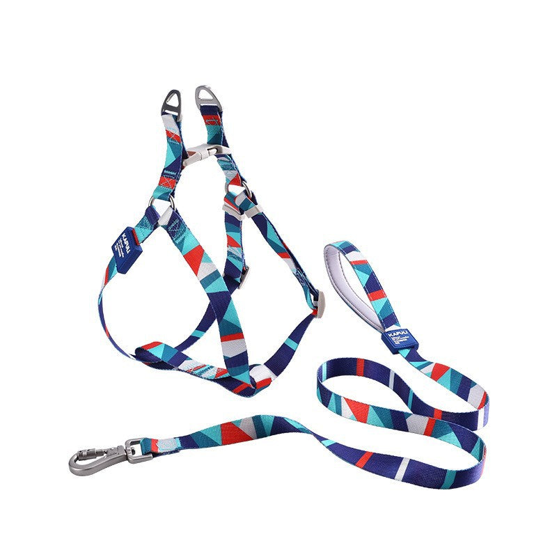 Hundegeschirr mit Leine, bedruckt | LuxeStyle