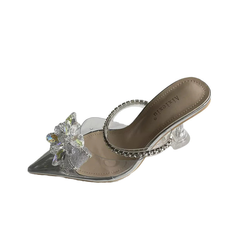 Transparente Baotou-Schuhe mit Strass-Schnalle – Bild 4 | LuxeStyle