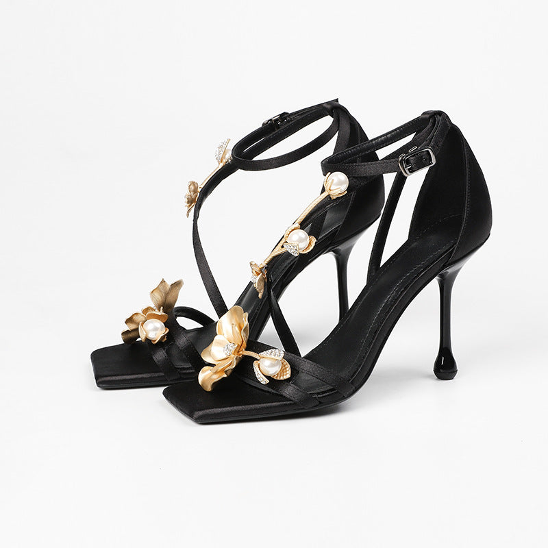 Elegante Stiletto-Sandalen mit eckiger Spitze | LuxeStyle