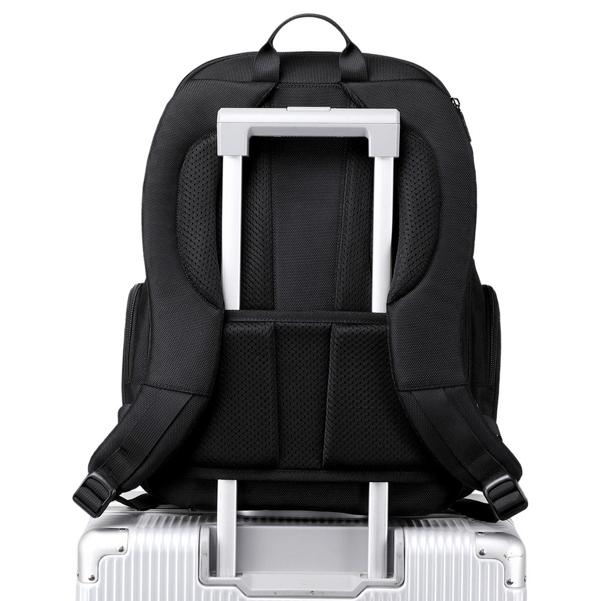 Erweiterbarer Oxford-Rucksack für Business-Reisen – Bild 5 | LuxeStyle